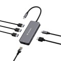 Hub USB Verbatim Multi Port Essentials USB-C PD, 3xUSB-A 3.0, HDMI, RJ-45 - 2631098