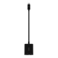 BELKIN ADAPTER USB-C - MINIJACK, USB-C 60W M/F, CZARNY - 2549610
