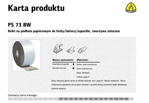 Papier rolka 150mm 320 PS73BW (50mb) - 2630238