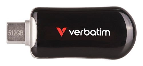 Pendrive Verbatim Plectra 512GB USB-C 3.0 Black - 2630909