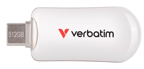 Pendrive Verbatim Plectra 512GB USB-C 3.0 White - 2630916