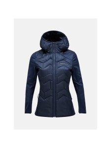 Kurtka hybrydowa damska Peak Performance Elevate Liner Hybrid Hood - blue shadow
