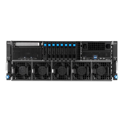 Platforma Asus Rack (4U) ESC8000A-E13P AMD EPYC 9005 (8xNVMe, 2xM.2, 2x10Gbe, IPMI, 3200W) - 2637427