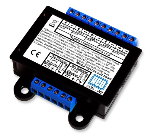 ACO CDN-WZ Moduł służy do wykrywania zwarcia linii lub uszkodzenia unifonu w lokalu. - 2632519