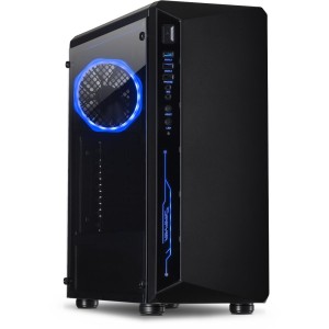 Inter-Tech C-3 Saphir - Wieża - PC - ATX - ITX - micro ATX - Stal - Szkło hartowane - Gaming
