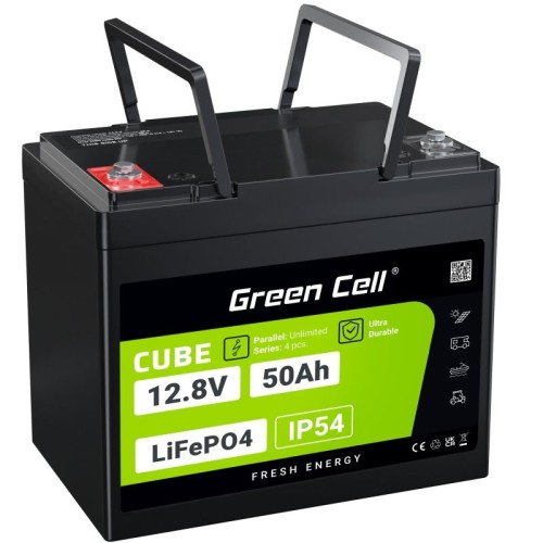GREEN CELL AKUMULATOR LIFEPO4 CUBE 50AH 12V/12.8V 640WH LFPGC12V50AH - 2611269