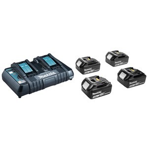 MAKITA ZESTAW ZASILAJĄCY 18V (BL1850Bx4+DC18RD) MAKPAC - 1907992