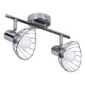 Listwa reflektorowa podwójna sufitowa ścienna chrom Activejet GIZEL kinkiet E14 do salonu - 2608665
