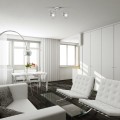Listwa reflektorowa podwójna sufitowa ścienna chrom Activejet GIZEL kinkiet E14 do salonu - 2608669