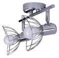 Listwa reflektorowa podwójna sufitowa ścienna chrom Activejet GIZEL kinkiet E14 do salonu - 2608667