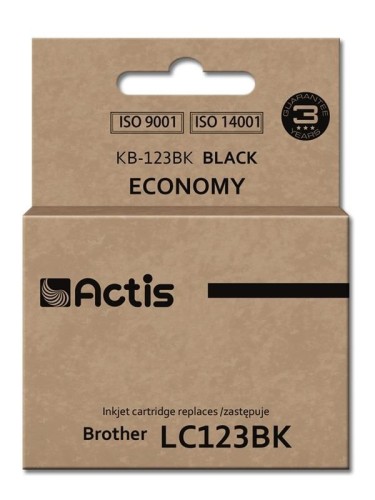 Actis KB-123Bk Tusz (zamiennik Brother LC123BK/LC121BK; Standard; 15 ml; czarny) (WYPRZEDAŻ) - 2634424