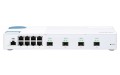Switch zarządzalny QNAP QSW-M408-4C 8x 1GbE 4x 10GbE SFP+ Biały - 2639251