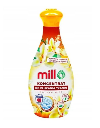 MILL Koncentrat do płukania tkanin GOLDEN MIST 1,3L 48 płukań (opak.zb 9 szt.) - 2638152