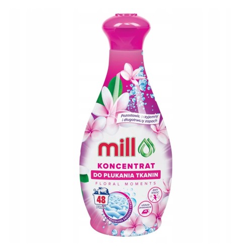 MILL Koncentrat do płukania tkanin FLORAL MOMENTS 1,3L 48 płukań (opak.zb 9 szt.) - 2638153