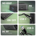 Axagon HMC-U4 stacja dokująca Przewodowa USB4 Czarny - 2590053
