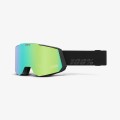 100% SNOWCRAFT Goggle gogle do sportów zimowych Czarny Unisex Zielony, Lustro, Turkusowy Cylindryczna (płaska) soczewka - 2642715