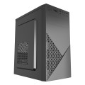 GEMBIRD OBUDOWA FORNAX K170 MINI-TOWER (1X USB 3.1, 2X USB 2.0, 1X USB TYP-C, CZYTNIK KART, 2X MINIJACK) CZARNA - 2642764