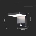 Projektor Oprawa Elewacyjna V-TAC 17W Czujnik Ruchu Czarna IP65 VT-11020-150-B 4000K 2580lm - 2643043