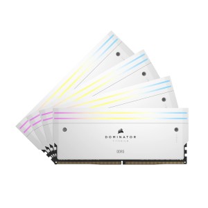 DOMINATOR TITANIUM RGB 64 GB (4x16 GB) DDR5 DRAM 6000 MT/s CL36 Intel XMP White