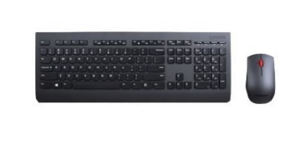 Lenovo Professional Wireless Keyboard and Mouse Combo - Niemiecki - Pełny rozmiar (100%) - Bezprzewodowy - RF Wireless - QWERTZ - Mysz w zestawie - 2554241