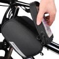 Wozinsky torba rowerowa na ramę + odczepiany pokrowiec na telefon do 6,5" 1,5l czarna (WBB7BK) - 2643845