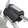 Wozinsky torba rowerowa na ramę + odczepiany pokrowiec na telefon do 6,5" 1,5l czarna (WBB7BK) - 2643847