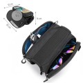 Wozinsky torba rowerowa na ramę + odczepiany pokrowiec na telefon do 6,5" 1,5l czarna (WBB7BK) - 2643852