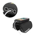 Wozinsky torba rowerowa na ramę + odczepiany pokrowiec na telefon do 6,5" 1,5l czarna (WBB7BK) - 2643844