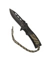 Nóż składany Mil-Tec Paracord z krzesiwem - Camo - 2632815