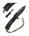 Nóż składany Mil-Tec Paracord z krzesiwem - Camo - 2632816