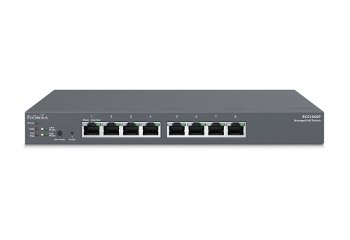Switch zarządz. 8xRJ45 GbE PoE 55W, EnGenius Cloud - 2643948