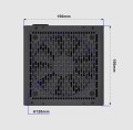 GEMBIRD ZASILACZ KOMPUTEROWY FORNAX POWER 80+ BRONZE ATX, 850W, AKTYWNE PFC, 12CM WENTYLATOR - 2644877