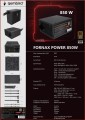 GEMBIRD ZASILACZ KOMPUTEROWY FORNAX POWER 80+ BRONZE ATX, 850W, AKTYWNE PFC, 12CM WENTYLATOR - 2644880