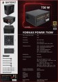 GEMBIRD ZASILACZ KOMPUTEROWY FORNAX POWER 750W 80+ GOLD ATX, 750W, AKTYWNE PFC, 12CM WENTYLATOR - 2644896