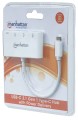 Manhattan 163552 huby i koncentratory USB 3.2 Gen 1 (3.1 Gen 1) Type-C 5000 Mbit/s Biały - 2594239