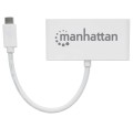 Manhattan 163552 huby i koncentratory USB 3.2 Gen 1 (3.1 Gen 1) Type-C 5000 Mbit/s Biały - 2594237