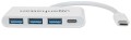 Manhattan 163552 huby i koncentratory USB 3.2 Gen 1 (3.1 Gen 1) Type-C 5000 Mbit/s Biały - 2594236