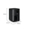 Tefal Easy Fry EY1308 Pojedyńczy 3,5 l Autonomiczny 1030 W Frytkownica na gorące powietrze Czarny - 2645480
