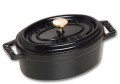 Mini garnek żeliwny owalny Staub - 250 ml, Czarny - 2626420