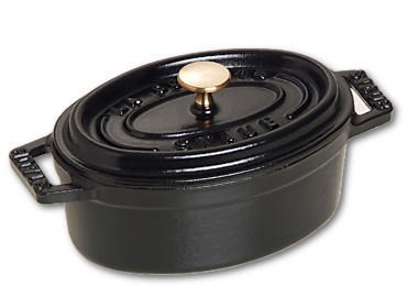 Mini garnek żeliwny owalny Staub - 250 ml, Czarny - 2626421