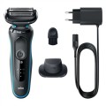 Braun Series 5 51-M1200s Golarka foliowa Przycinarka Czarny, Niebieski - 1882056