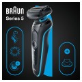 Braun Series 5 51-M1200s Golarka foliowa Przycinarka Czarny, Niebieski - 2645735