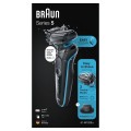 Braun Series 5 51-M1200s Golarka foliowa Przycinarka Czarny, Niebieski - 2645731