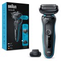 Braun Series 5 51-M1200s Golarka foliowa Przycinarka Czarny, Niebieski - 2645734
