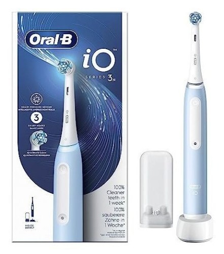 Oral-B Braun iO Series 3N Dorosły Wibrująca szczoteczka do zębów Jasny Niebieski, Biały - 2231059