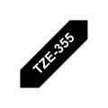 Brother TZE-355 taśmy do etykietowania Biały na czarnym - 2647169