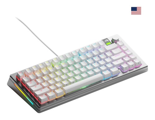 Glorious Gaming GMMK 3 PRO 75% Prebuilt klawiatura USB QWERTY US English Srebrny - 2536139