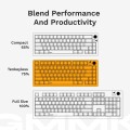 Glorious Gaming GMMK 3 PRO HE 75% Prebuilt klawiatura USB QWERTY US English Czarny - 2536162
