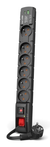 Listwa zasilająca ACAR S6 USB A+C 5M 6X 230V PL PD 3.0 QC czarna - 2091107