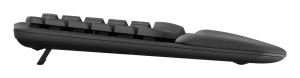 Klawiatura bezprzewodowa Logitech Wave Keys grafitowa ergonomiczna